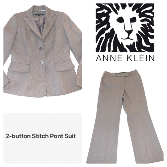 Anne Klein Pants - Anne Klein 2-button jacket pant suit